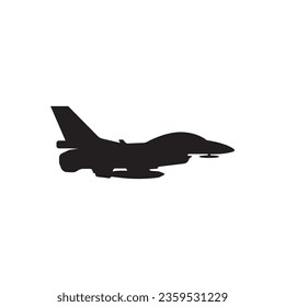 fighter jet icon vector illustration logo design