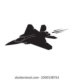 fighter jet icon vector illustration symbol design