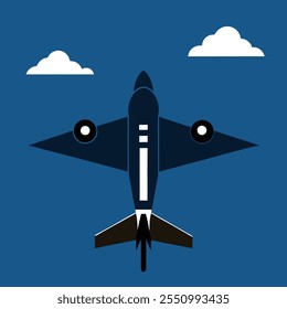 Fighter Jet Illustration – Modern Military Aircraft Vector Art