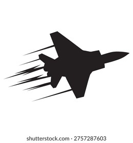 fighter jet logo icon vector design