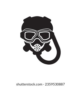 Logo-Ikone für Kampfjet-Piloten, Vektorgrafik-Design