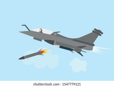 Fighter Jet Plane With Missiles