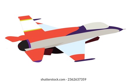Fighter Jet, Fighter Plane Vector Illustration