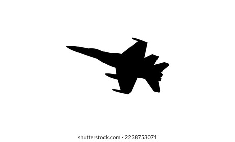 fighter jet silhouette high quality vector