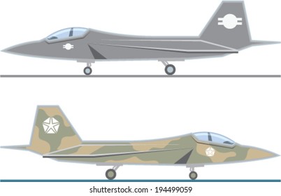 Fighter Jet Vector Stock Vector (Royalty Free) 194499059 | Shutterstock