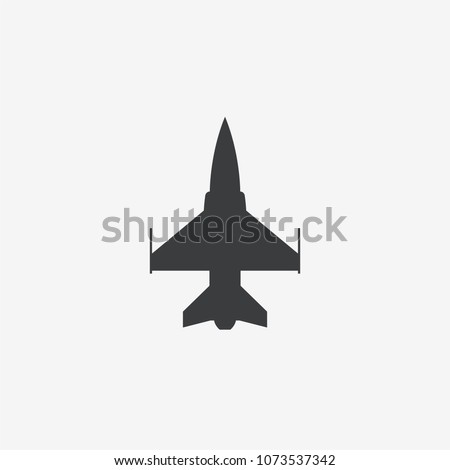 Fighter Jet Vector Icon