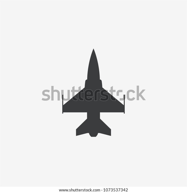 戦闘機ジェットのベクター画像アイコン のベクター画像素材 ロイヤリティフリー