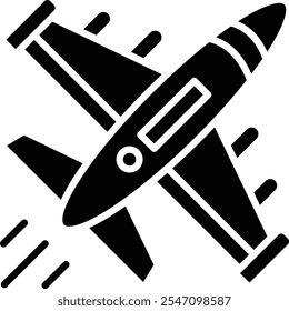 Icono detallado de la Ilustración vectorial del jet de combate