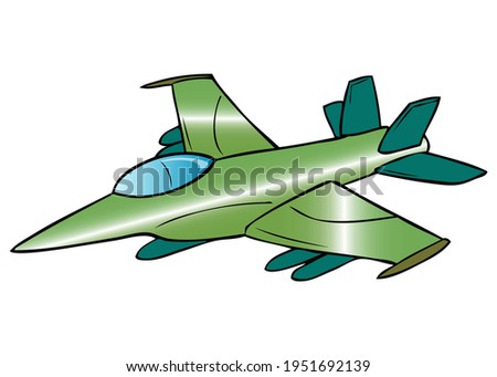 fighter jet vector illustration,
isolated on white background.top view