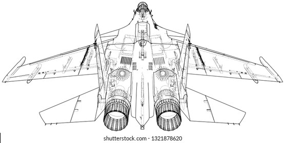 322 Wireframe Fighter Jet Images, Stock Photos & Vectors | Shutterstock