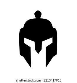 fighter knight helmet vector with simple design