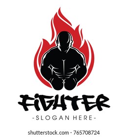 Fighter Logo Vector