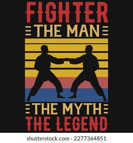 Combatir al hombre el mito el diseño de la camiseta de la leyenda 