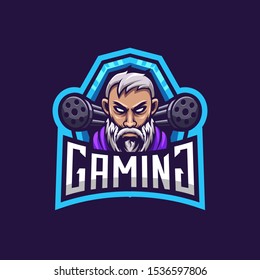 Fighter Mascot gaming logo design awesome