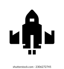icono del avión de combate para tu sitio web, móvil, presentación y diseño de logotipo.