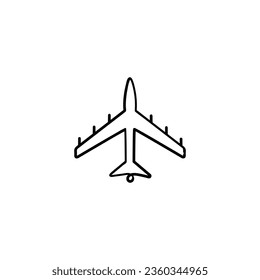 Design des Fighter-Plane-Line-Symbols
