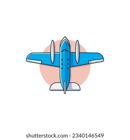 fighter plane logo icon illustration.