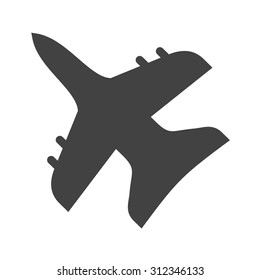 Fighter, plane, military icon vector image. Can also be used for military. Suitable for use on web apps, mobile apps and print media.
