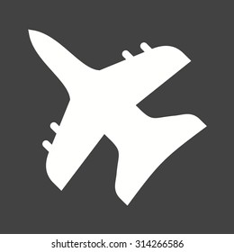 Fighter, plane, military icon vector image. Can also be used for military. Suitable for use on web apps, mobile apps and print media.