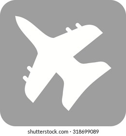 Fighter, plane, military icon vector image. Can also be used for military. Suitable for use on web apps, mobile apps and print media.