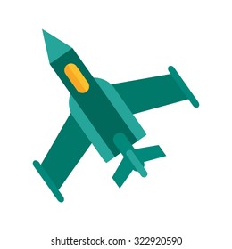Fighter, plane, military icon vector image. Can also be used for military. Suitable for use on web apps, mobile apps and print media.