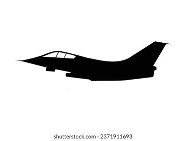 Fighter plane military logo vector