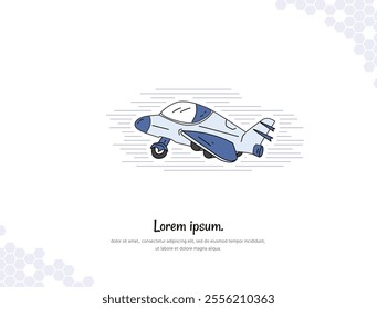 fighter plane simple doodle flat vector art for wall decoration landscape. vector illustration simple image. collection of transportation cartoon illustrations. for room decoration, events, etc