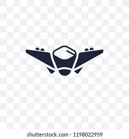 fighter plane transparent icon. fighter plane symbol design from Army collection.