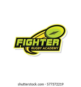 fighter rugby logo icon