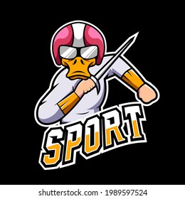 Fighter sport or esport gaming mascot logo template, for your team