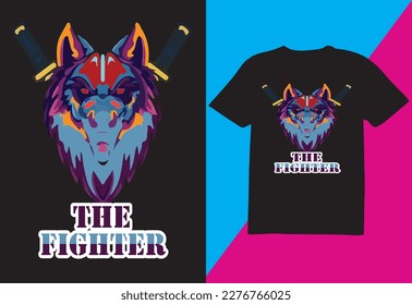 The fighter, T-shirt, design, best t-shirt design