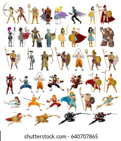 fighters warriors magic wizards male and female strong characters