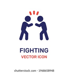 Fighting, battle icon vector illustration