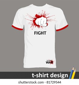 fighting and boxing t-shirt design