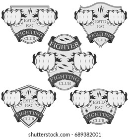 Handyman Labels Badges Emblems Design Elements Stock Vector (Royalty ...