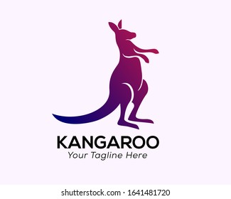 Fighting kangaroo logo design inspiration