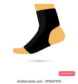 Fighting leg ammunition color flat icon for web and mobile design