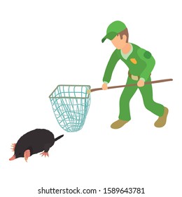 Fighting pests icon. Isometric illustration of fighting pests vector icon for web