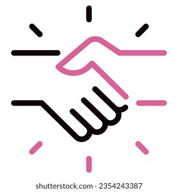 Kämpfen zusammen Symbol kann für Web, App, Infografik usw. verwendet werden