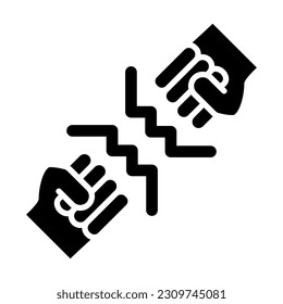 Fighting Vector Glyph Icon For Personal And Commercial Use.
