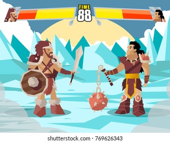 fighting video game barbarians 