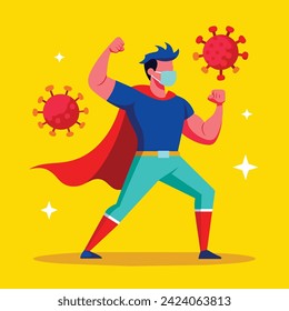 fighting the virus with a powerful immune 