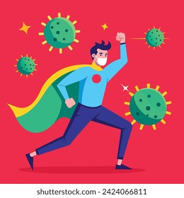 fighting the virus with a powerful immune  