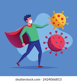 fighting the virus with a powerful immune  