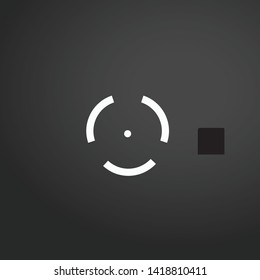 Fighting Weapon Target vector icon. Fighting Weapon Target concept stroke symbol design. Thin graphic elements vector illustration, outline pattern for your web site design, logo, UI. EPS 10.