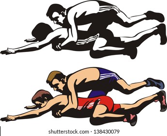 fighting wrestlers