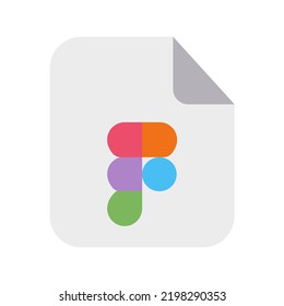 Figma Files Icon With Flat Style