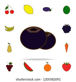 figs colored icon. fruit icons universal set for web and mobile