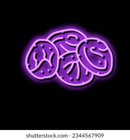 figs dried fruit neon light sign vector. figs dried fruit sign. isolated symbol illustration