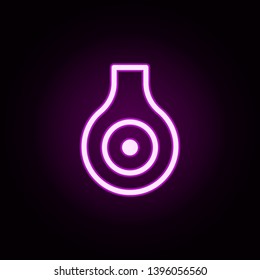 figs neon icon. Elements of autumn set. Simple icon for websites, web design, mobile app, info graphics